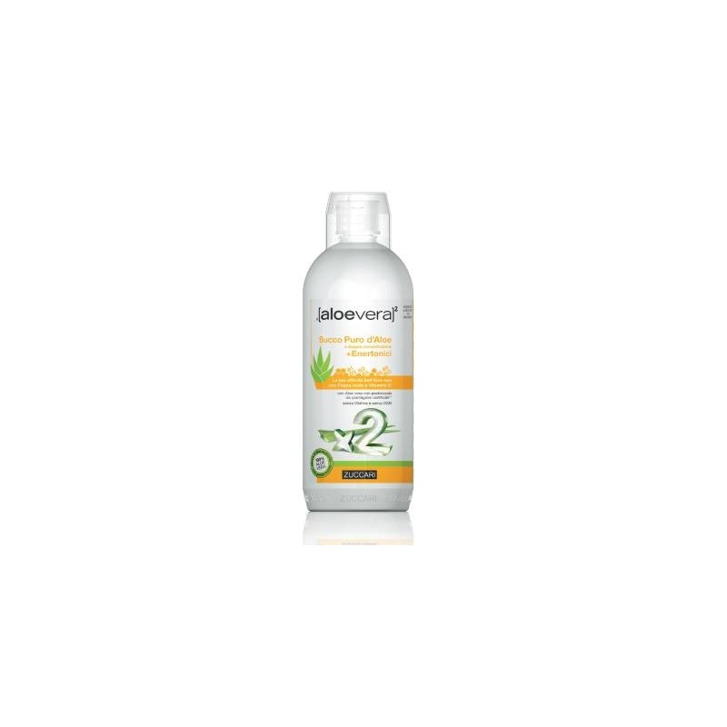 Zuccari Aloevera2 Succo Puro D'aloe Doppia Concentrazione + Enertonici 1 Litro