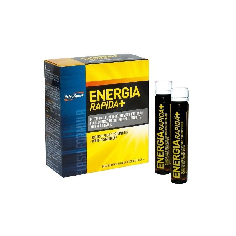 Es Italia Brand Ethicsport Ethicsport Energia Rapida+ 10 Flaconcini 25 Ml