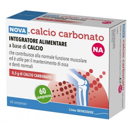 Nova Argentia Ind. Farm Nova Calcio Carbonato Na 0,5g 60 Compresse