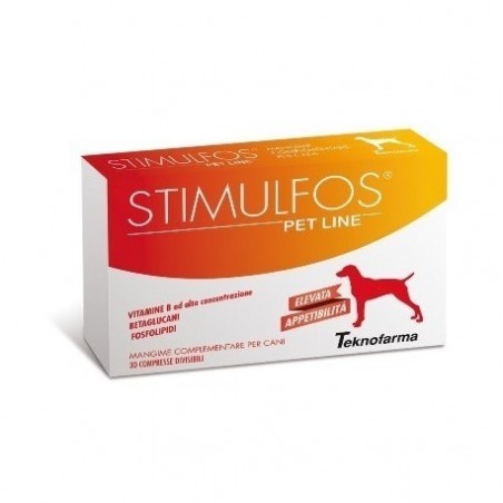 Teknofarma Stimulfos Pet Line Cane Mangime Complementare Scatola 30 Compresse