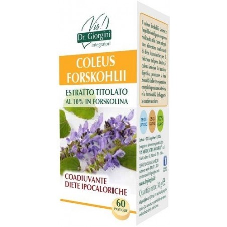 Dr. Giorgini Ser-vis Coleus Forskohlii Estratto Titolato 60 Pastiglie