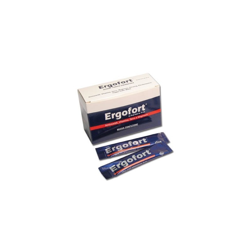 Ddfarma Ergofort 12 Bustine Stick Pack 10 Ml