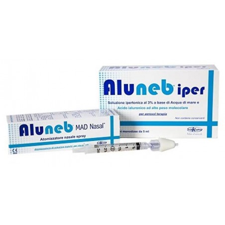 Sakura Italia Aluneb Kit Soluzione Ipertonica 3% 20 Flaconcini + Mad Nasal Atomizzatore