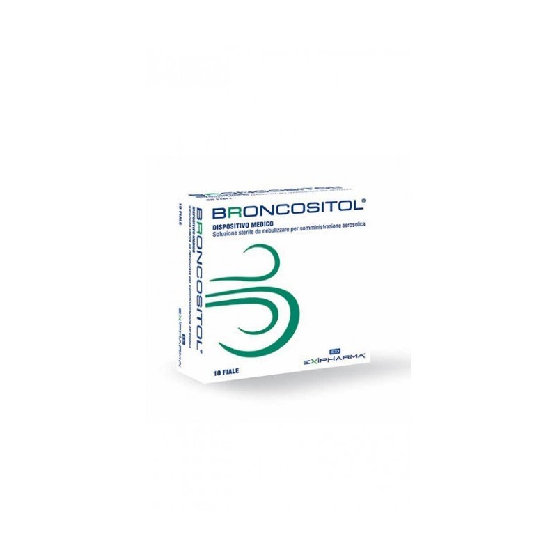 Exipharma Broncositol Soluzione Sterile Da Nebulizzare Per Somministrazione Aerosolica 10 Fiale 3 Ml