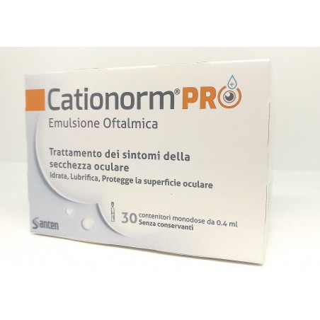 Santen Italy Cationorm Pro Ud 30 Flaconcini Monodose Da 0,4 Ml