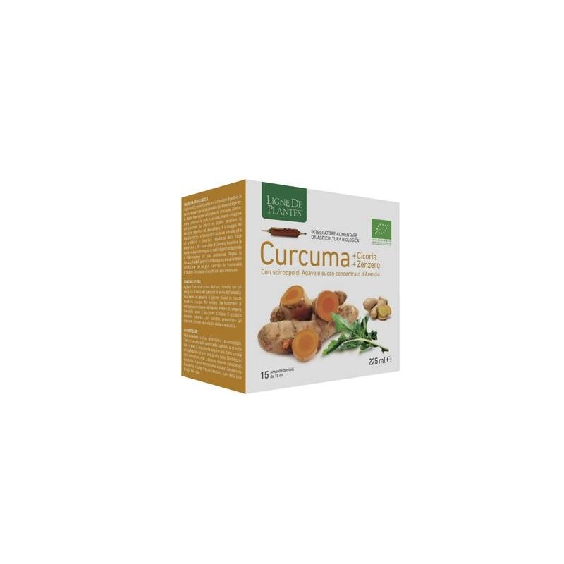 Natura Service Curcuma Cicoria Zenzero Bio 15 Ampolle Bevibili Da 15 Ml