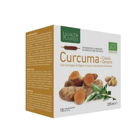 Natura Service Curcuma Cicoria Zenzero Bio 15 Ampolle Bevibili Da 15 Ml