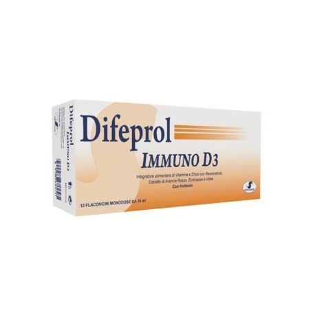 S. Farmaceutici Difeprol Immuno D3 12 Flaconcini Da 10 Ml