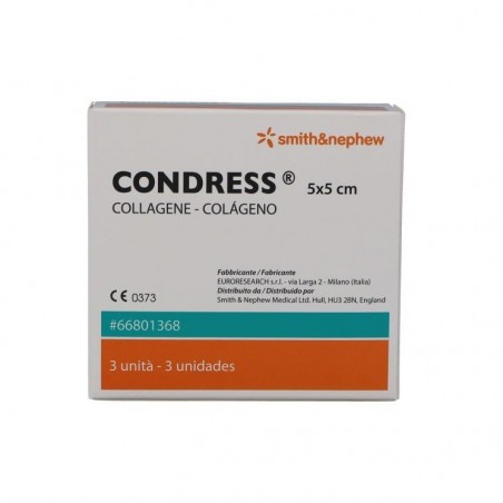 Pharmaidea Condress Medicazione Con Collagene Equino 5x5 Cm 3 Pezzi