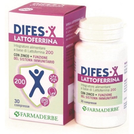 Farmaderbe Difes X Lattoferrina 200 30 Compresse