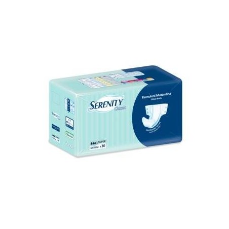 Pannolone Per Incontinenza A Mutandina Serenity Classic Super Taglia Medium 30 Pezzi