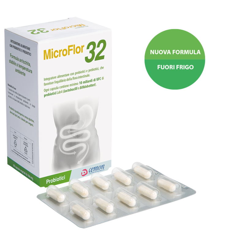 Cemon Microflor 32 60 Capsule 366 Mg No Frigo