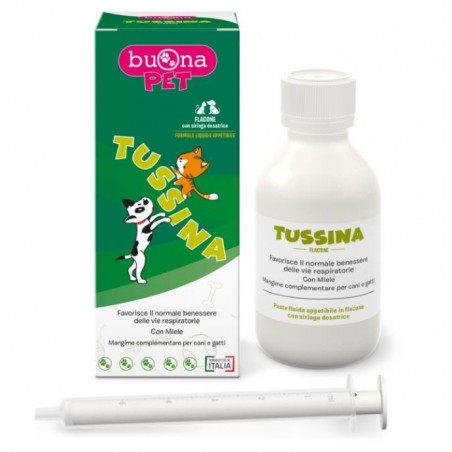 Buona Societa' Benefit Tussina Flacone Cani E Gatti Con Siringa Dosatrice 100 G Buonapet