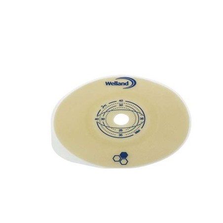 Teleflex Medical Placca Piana Ritagliabile Aurum2 Uro Per Urostomia Diametro 13-40 Mm Flangia 45 Mm 5 Pezzi