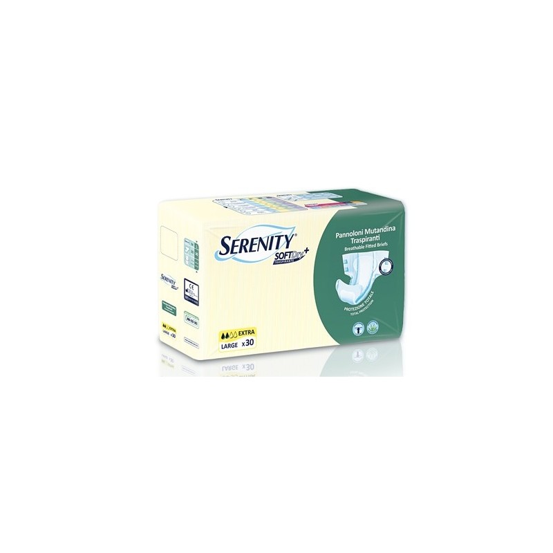 Pannolone Mutandina Per Incontinenza Serenity Softdry+ Extra Taglia Large 30 Pezzi