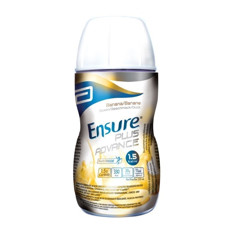 Abbott Ensure Plus Advance Banana 4 Bottiglie Da 220 Ml