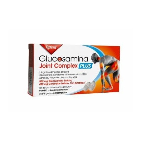 Optima Naturals Glucosamina Joint Complex Plus Con Vitamina C 30 Compresse