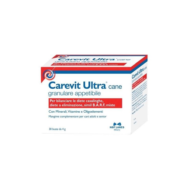 N. B. F. Lanes Carevit Ultra Cane 30 Buste Da 4 G