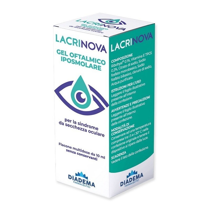 Diadema Farmaceutici Lacrinova Gel Oftalmico Iposmolare Tb 10 Ml