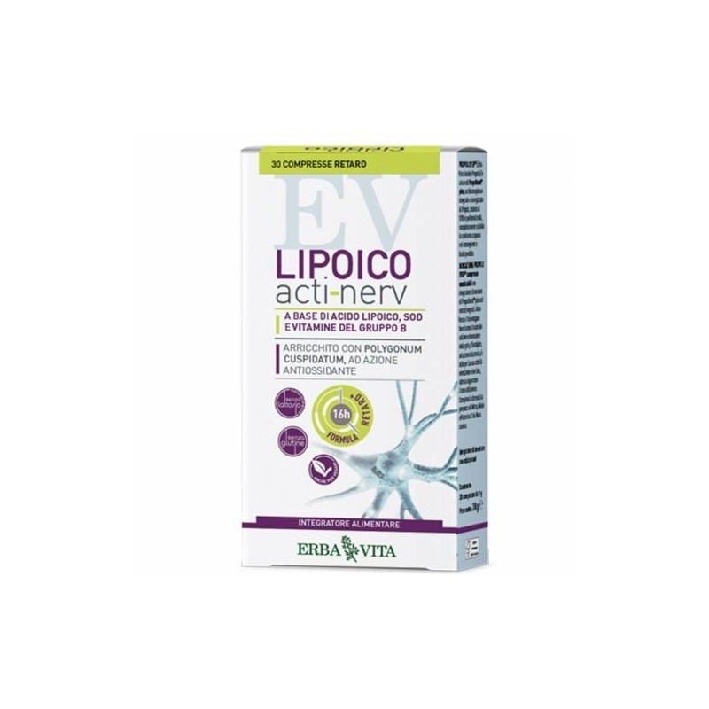 Erba Vita Group Lipoico Acti Nerv Retard 30 Compresse