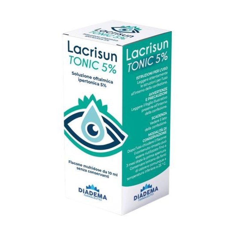 Diadema Farmaceutici Soluzione Oftalmica Ipertonica Lacrisun Tonic 5% 10 Ml