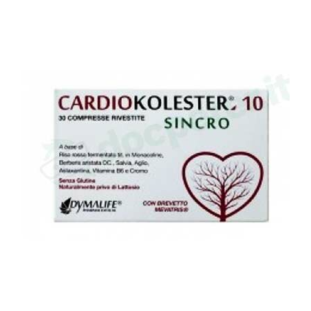 Dymalife Pharmaceutical Cardiokolester 10 Sincro 30 Compresse Rivestite