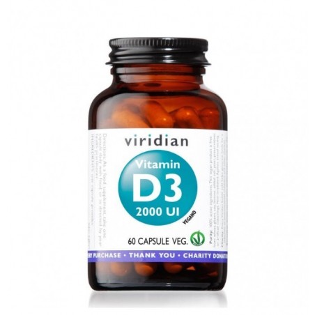 Natur Viridian Vitamin D3 2000iu 60 Capsule