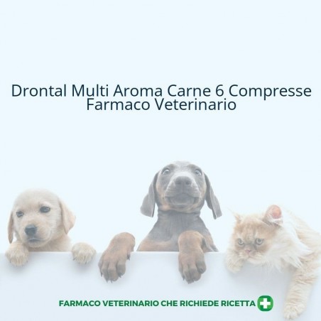 Four Pharma Cro Drontal Multi Aroma Carne 150/144/50 Mg Compresse Per Cani Fino A 10 Kg