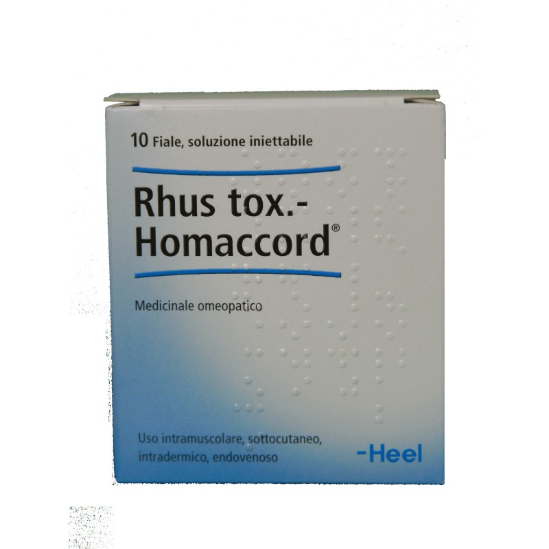 Guna Heel Rhus Toxicodendron Homaccord 10 Fiale Da 1,1 Ml L'una