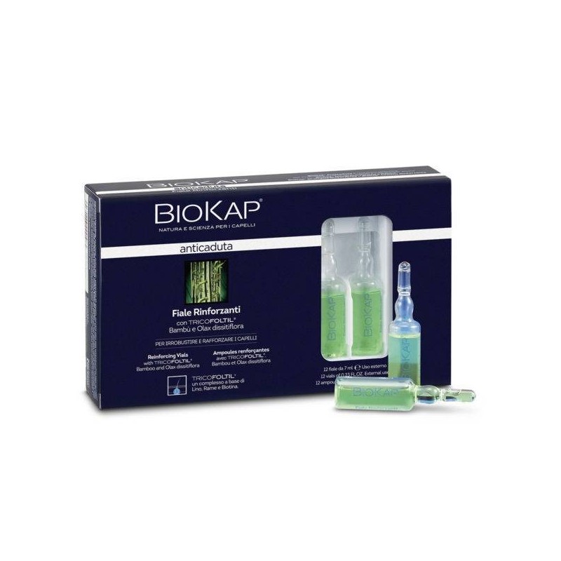 Bios Line Biokap Fiale Rinforzanti Anticaduta Con Tricoltil 12 Pezzi Da 7 Ml New