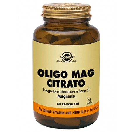 Solgar It. Multinutrient Oligo Mag Citrato 60 Tavolette