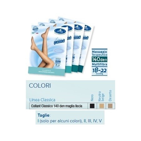 Desa Pharma Sauber Collant 140 Denari Maglia Liscia Nero 2 Linea Classica