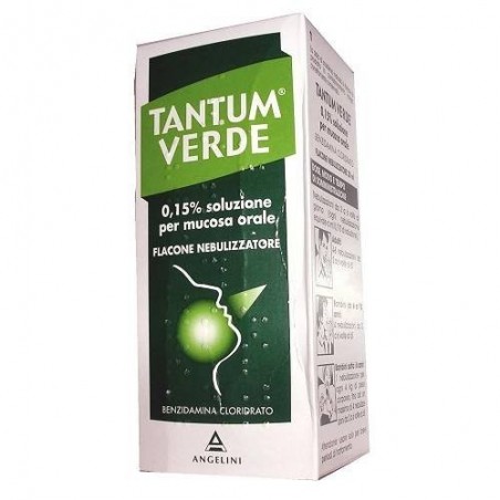 Tantum Verde 0,15% Spray Farmaco per Mal di Gola e Gengiviti 30 ml