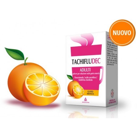 Tachifludec Gusto Arancia Farmaco Antinfluenzale 10 Bustine Angelini