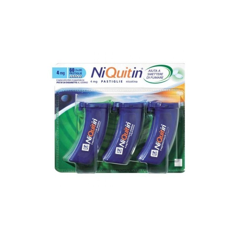 Perrigo Italia Niquitin Mini nicotina 4 Mg 60 pastiglie