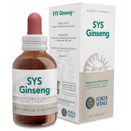 Forza Vitale Italia Sys Ginseng Rosso Gocce 50 Ml