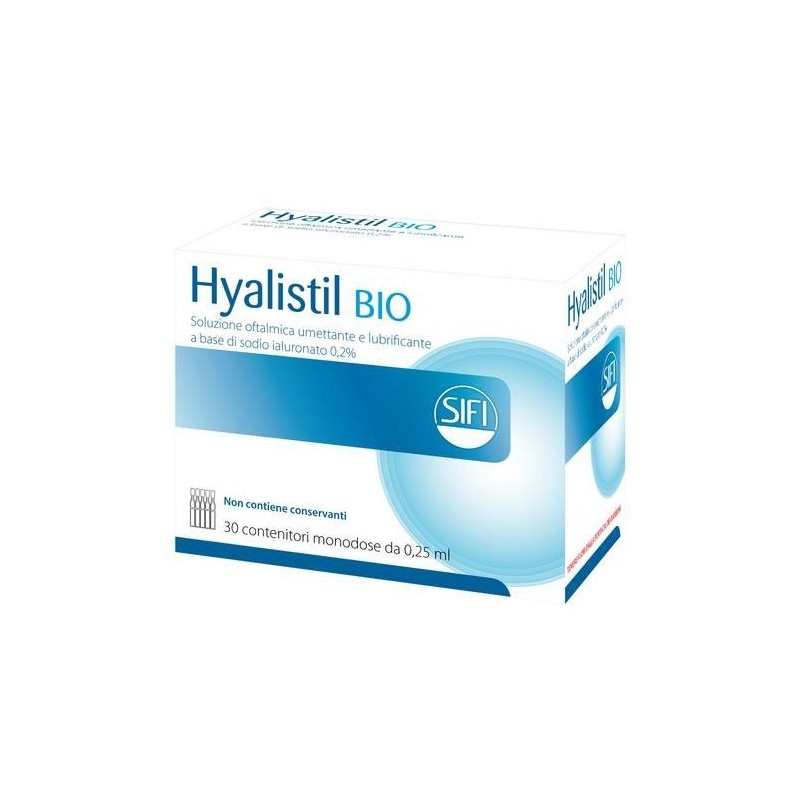 Sifi Hyalistil Bio Pf Soluzione Oftalmica Phosphate Free Monodose A Base Di Acido Ialuronico 0,2% 30 Flaconcini 0,25 Ml