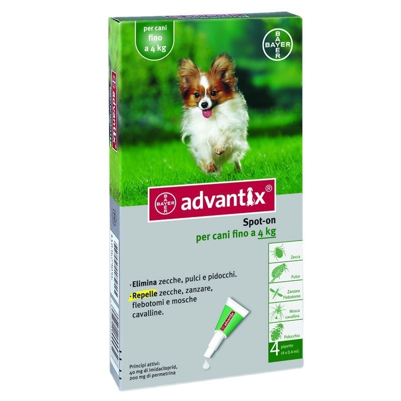 Elanco Italia Advantix Spot-on Per Cani Fino A 4 Kg