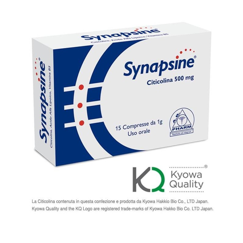 A. B. Pharm Synapsine Blister 15 Compresse Astuccio 15 G