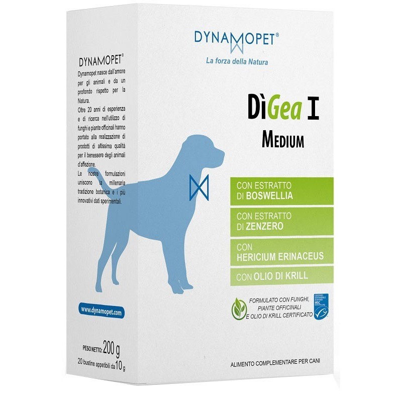 Dynamopet Digea I Medium Per Cani 20 Bustine Da 10 G