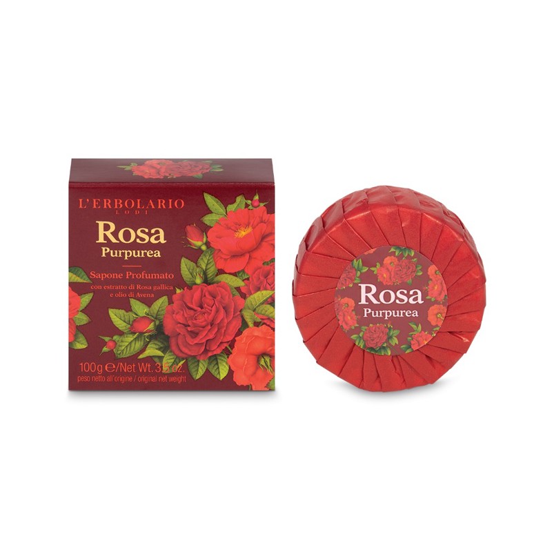 L'erbolario Rosa Purpurea Sapone Profumato 100 G