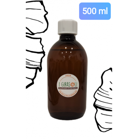 amamelide tintura madre in flacone PET da 500 ml con tappo bianco a sigillo