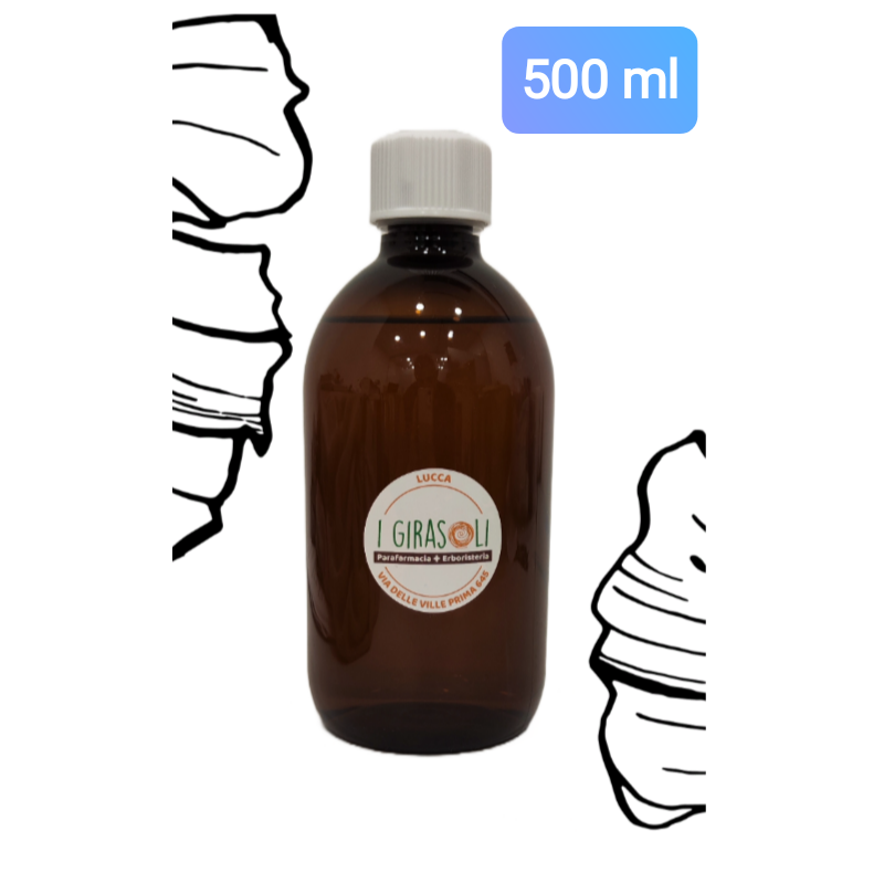 ficus carica gemmoderivato in pet da 500 ml con tappo a sigillo.