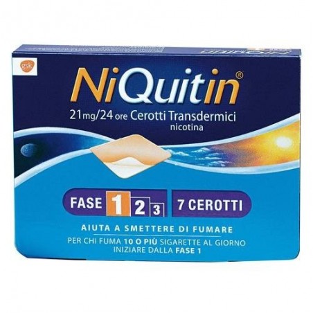 Perrigo Italia Niquitin nicotina 21mg/24h 7 cerotti transdermici