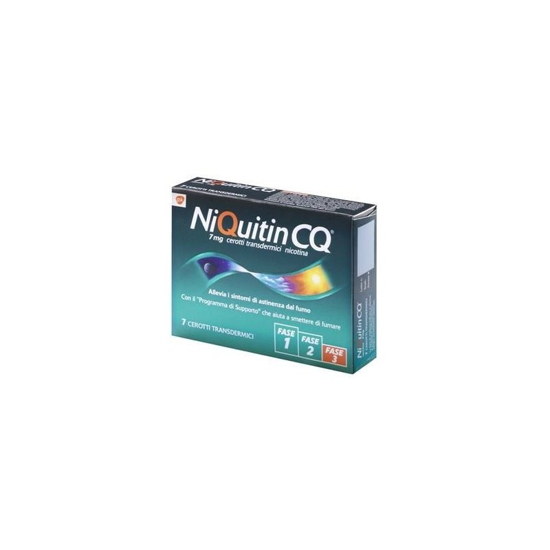 Perrigo Italia Niquitin nicotina 7mg/24h 7 cerotti transdermici