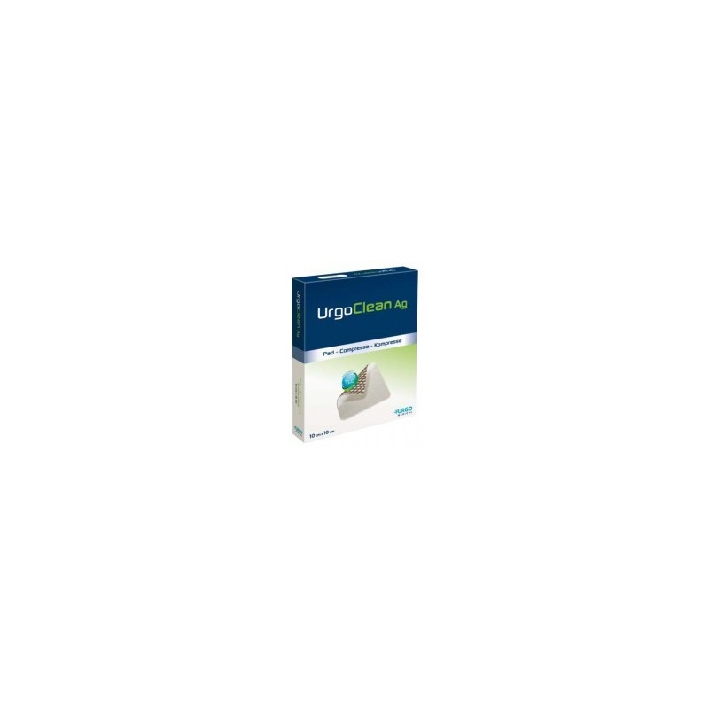 Urgo Medical Italia Medicazione Tnt Assorbente Gelificante Urgoclean Ag/silver 10x10cm 5 Pezzi