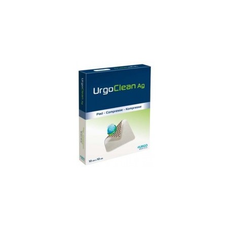 Urgo Medical Italia Medicazione Tnt Assorbente Gelificante Urgoclean Ag/silver 10x10cm 5 Pezzi