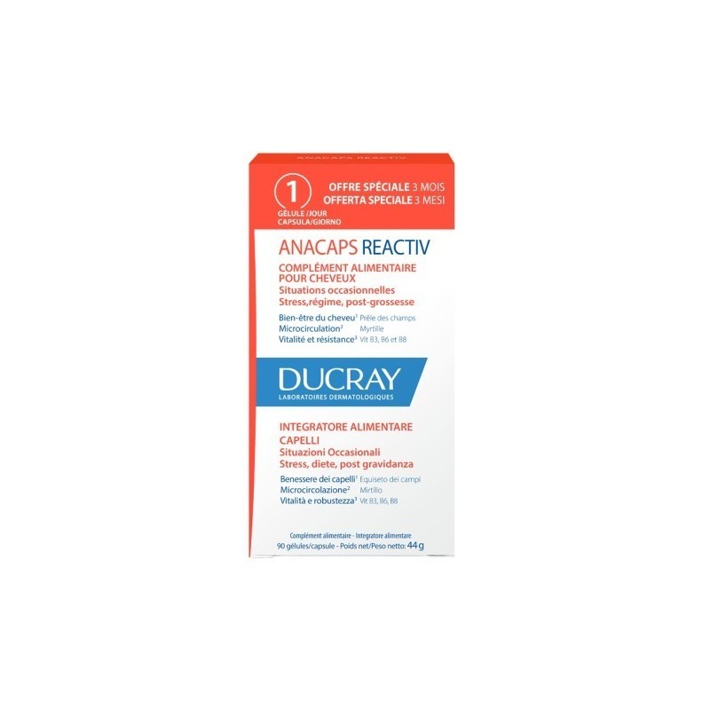 Ducray Anacaps Reactiv Gel 90u 90 Capsule 2023