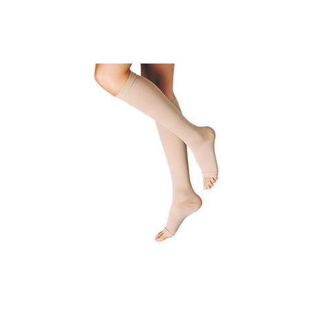 Dual Sanitaly Soc. Benefit Gambaletto Terapeutico Dualsan A Compressione Decrescente Kkl1 Punta Aperta Beige Unisex 2 1 Paio