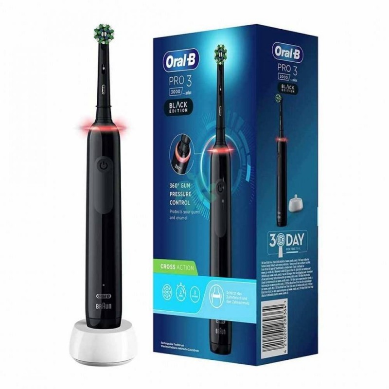 Procter & Gamble Oral-b Pro 3 Black Spazzolino Elettrico + 2 Refill